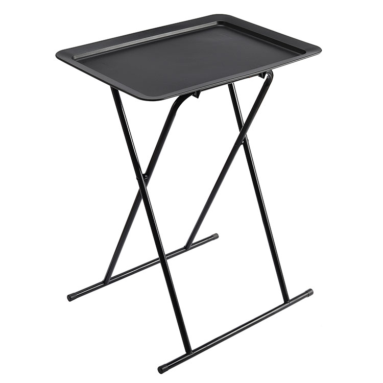 Exploring Compatibility: Using the Black Folding Metal TV Tray Coffee Table on Carpeted Floors